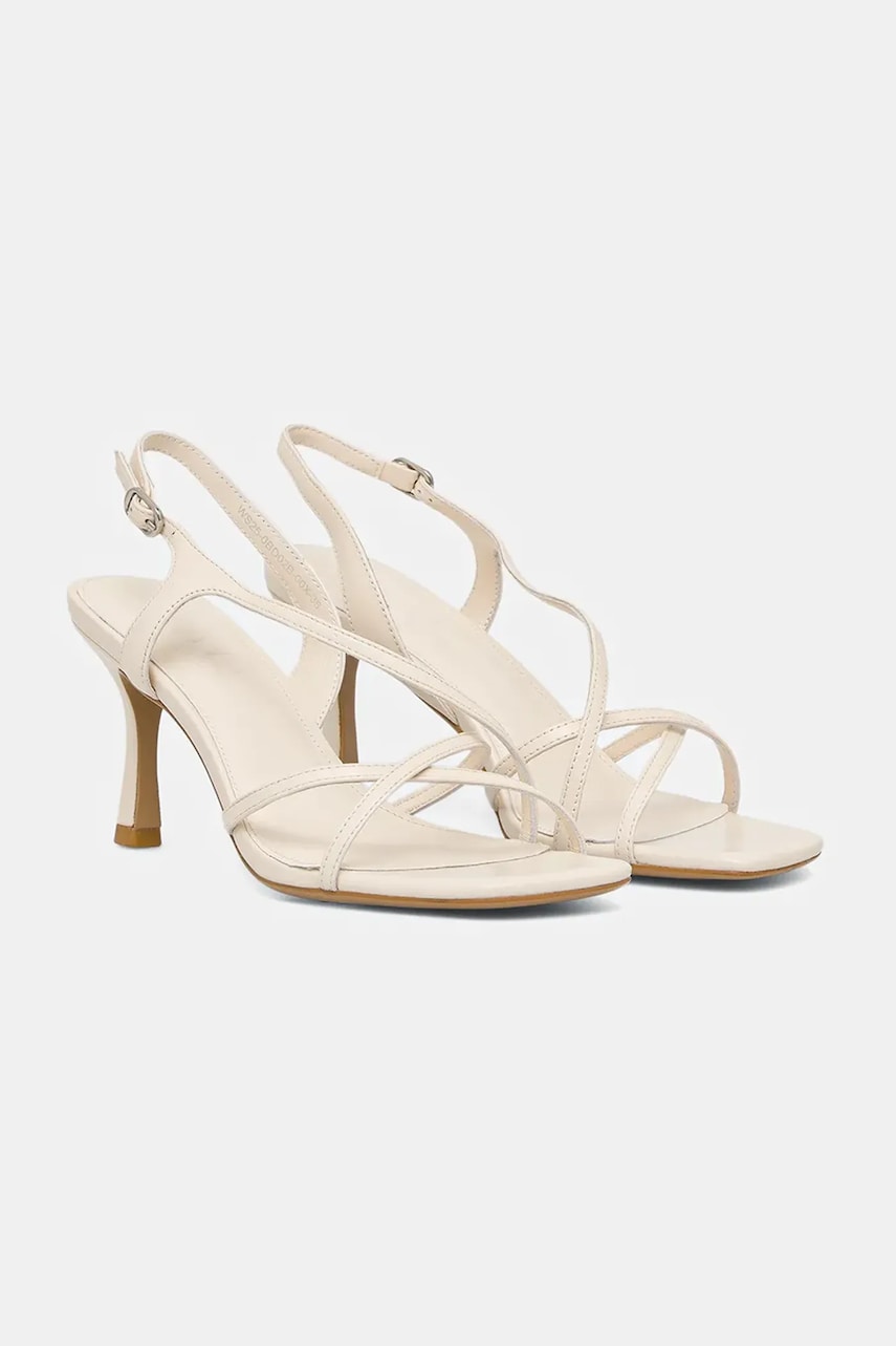 Answear Lab sandale de piele culoarea crem