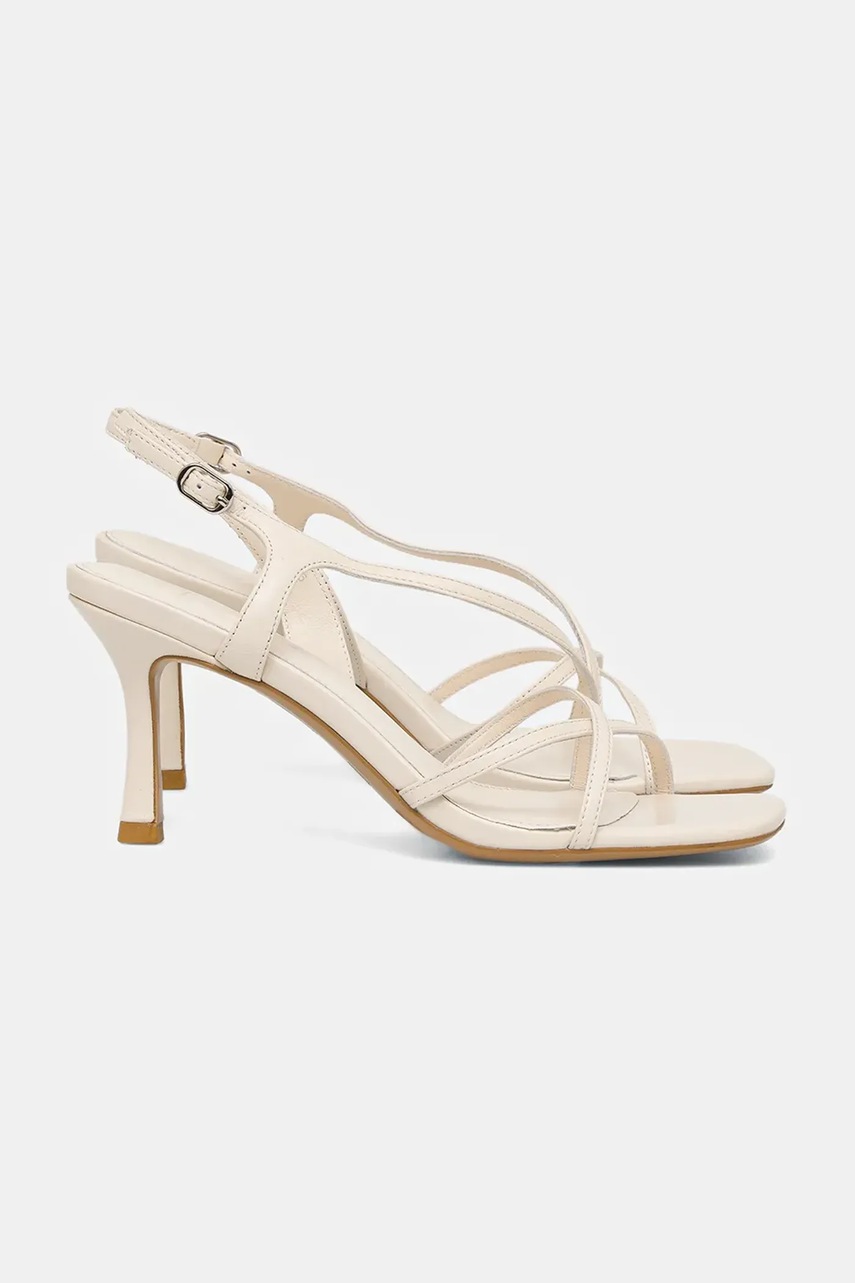 Кожаные сандалии Answear.LAB цвет бежевый