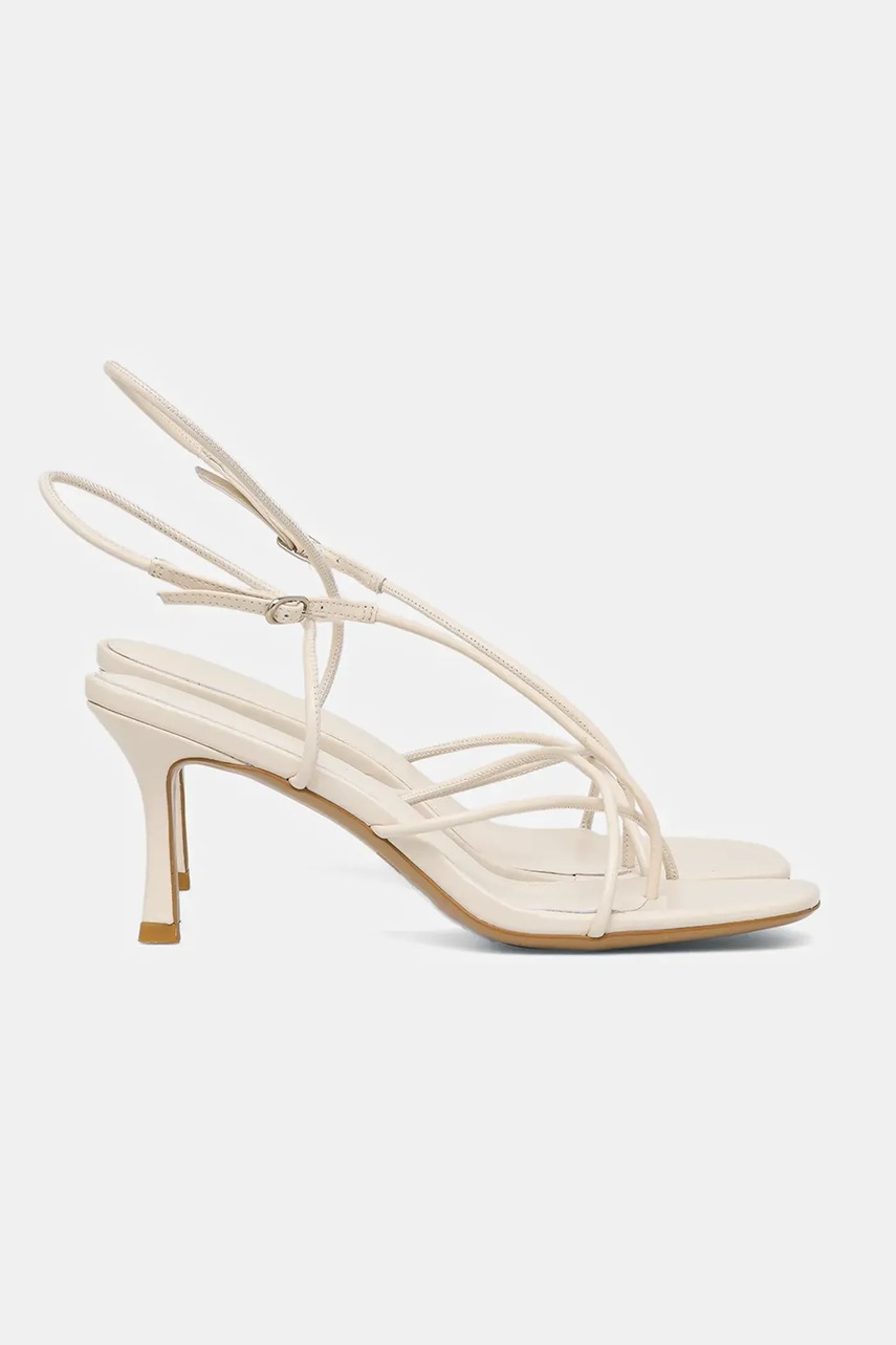 Кожаные сандалии Answear.LAB цвет бежевый