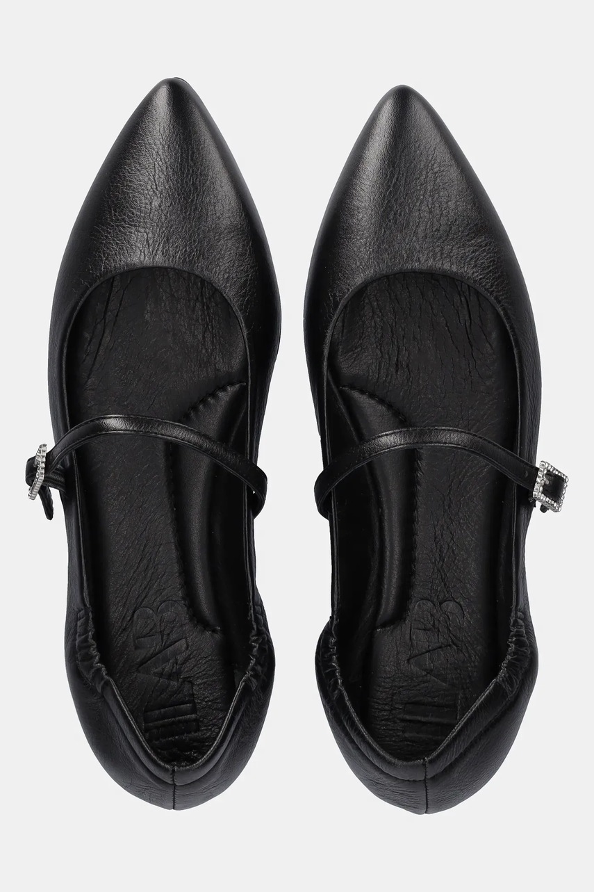Δερμάτινες μπαλαρίνες Answear.LAB χρώμα: μαύρο φωτογραφία