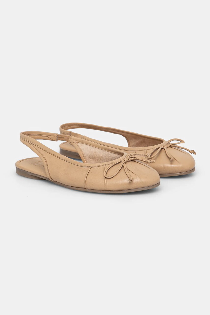Answear Lab balerini culoarea bej, cu toc deschis