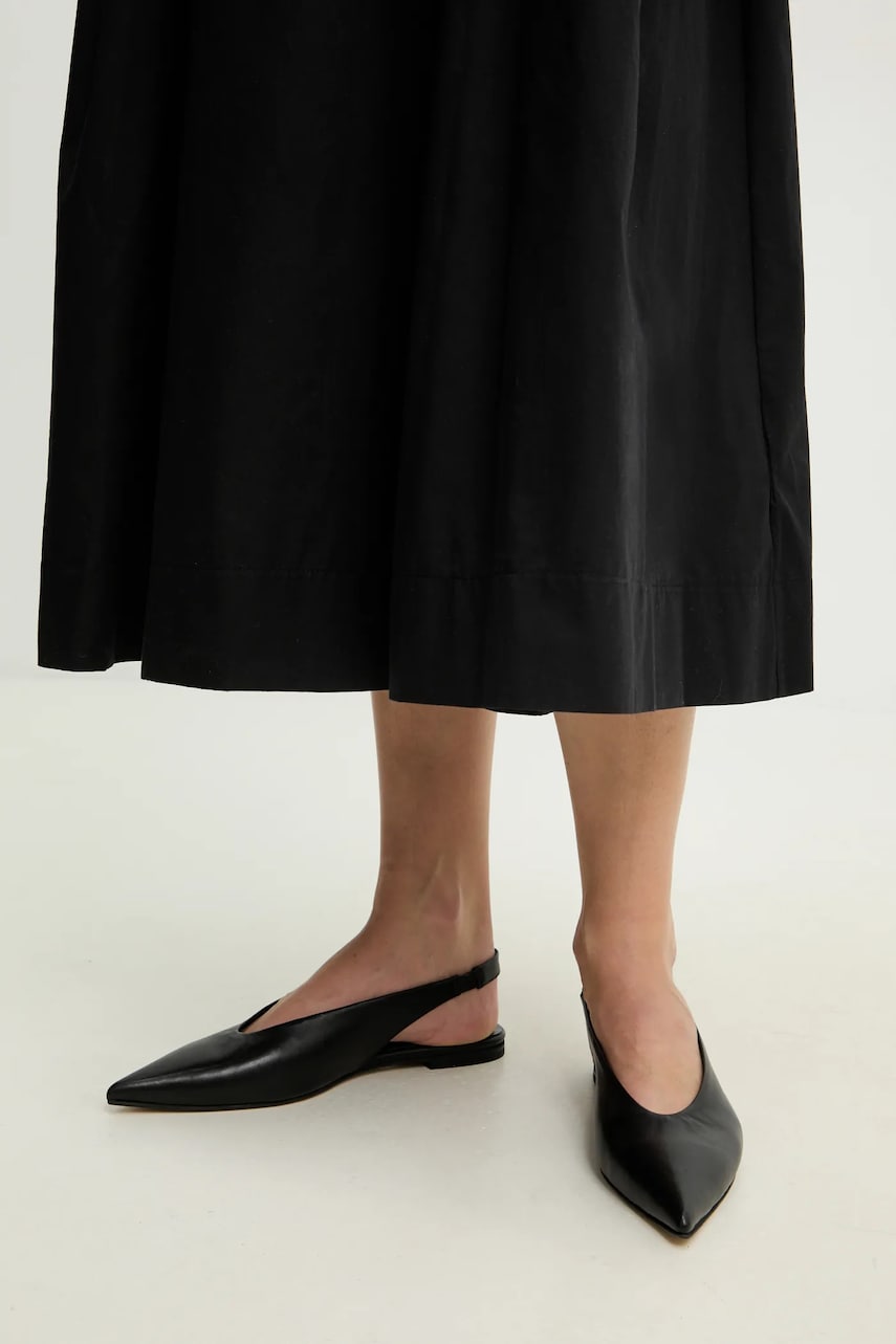 Answear Lab balerini de piele culoarea negru Answear Lab balerini de piele culoarea negru