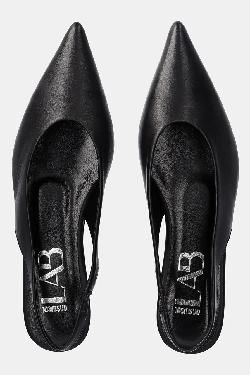 Δερμάτινες μπαλαρίνες Answear.LAB χρώμα: μαύρο φωτογραφία