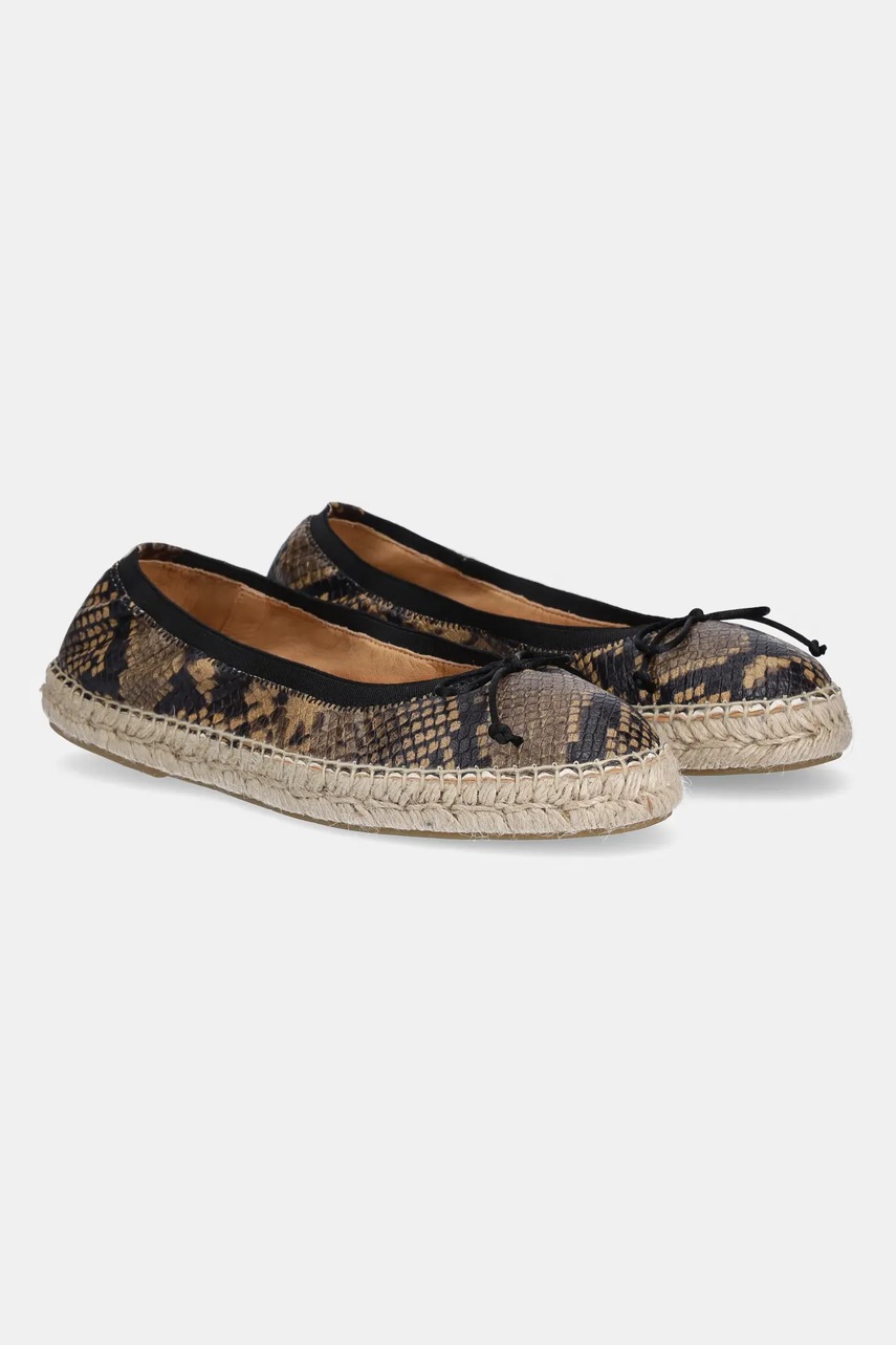 Answear Lab espadrile din piele intoarsa culoarea bej