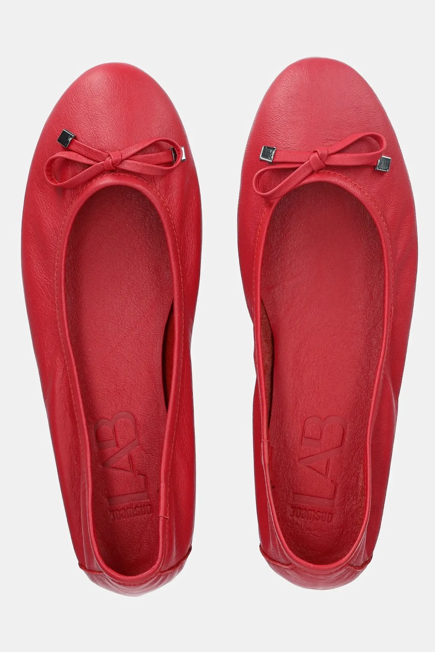 Δερμάτινες μπαλαρίνες Answear.LAB χρώμα: κόκκινο φωτογραφία