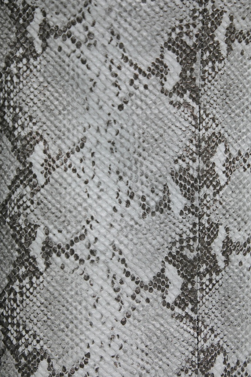 Δερμάτινη φούστα Answear.LAB χρώμα: γκρι φωτογραφία