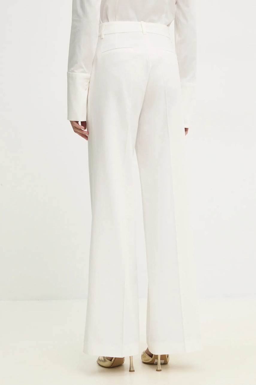 Παντελόνι κουστουμιού με φαρδύ κόψιμο Answear.LAB χρώμα: άσπρο φωτογραφία