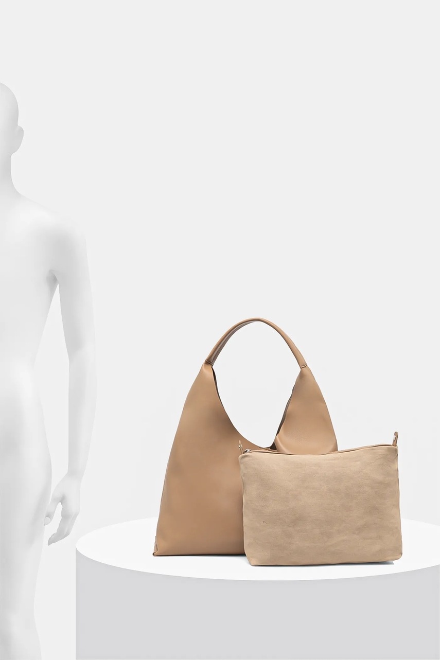 Τσάντα Answear.LAB χρώμα: μπεζ φωτογραφία