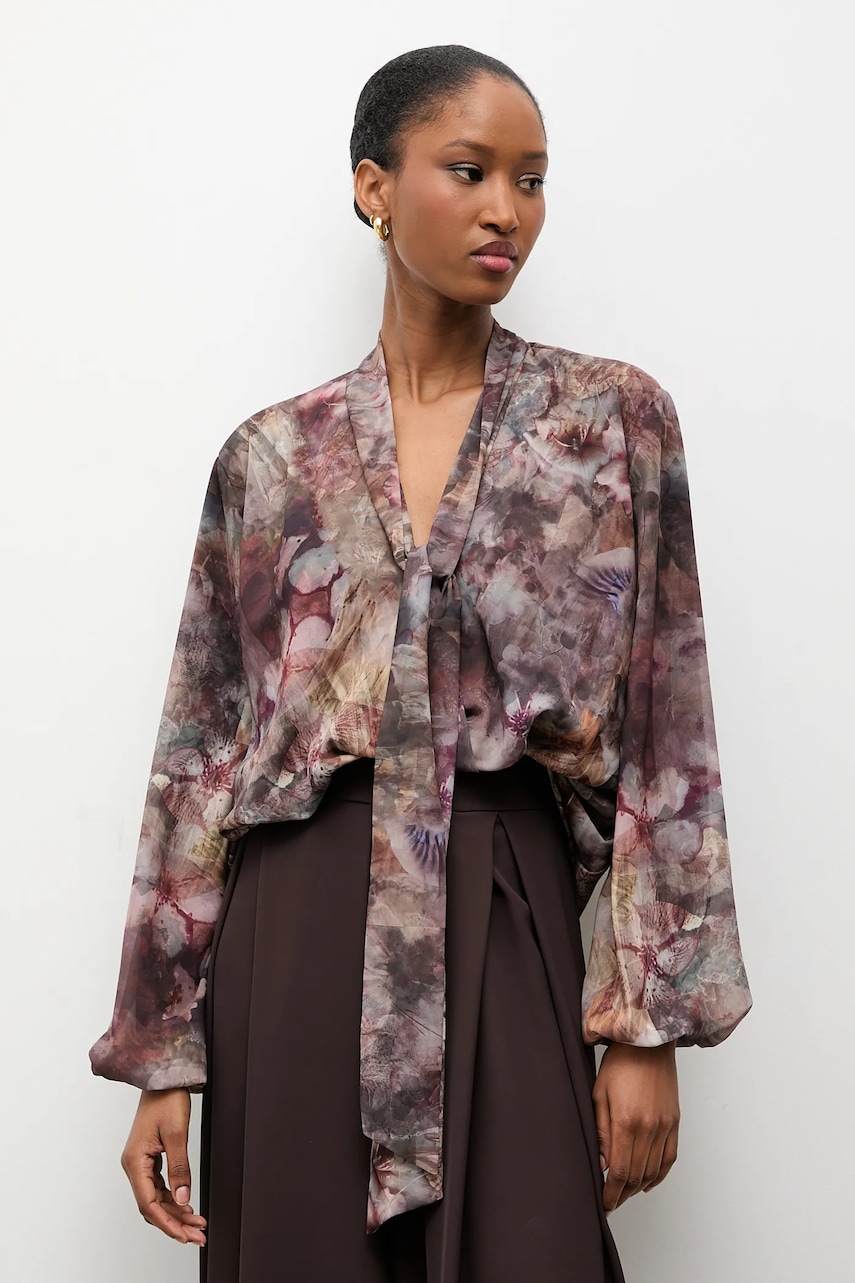 Answear.LAB bluza culoarea gri, modelator