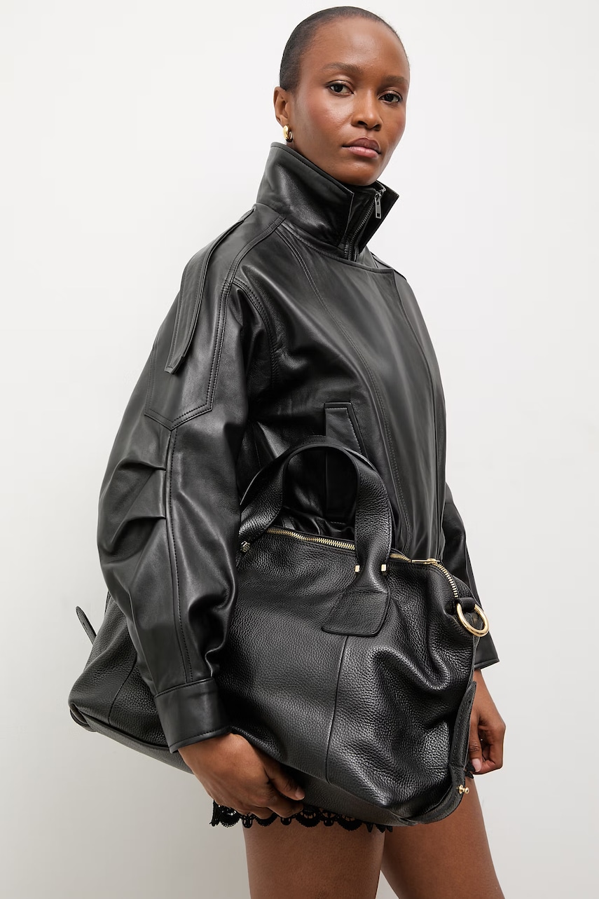 Answear.LAB шкіряна куртка жіноча з колекції Unscripted чорна