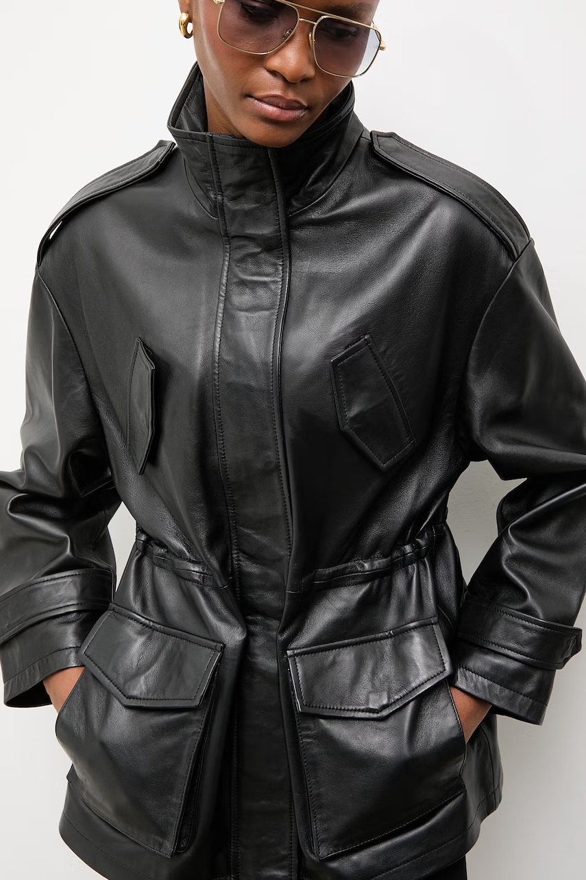 Answear.LAB jachetă pentru femei, din piele ZEYA Unscripted Collection