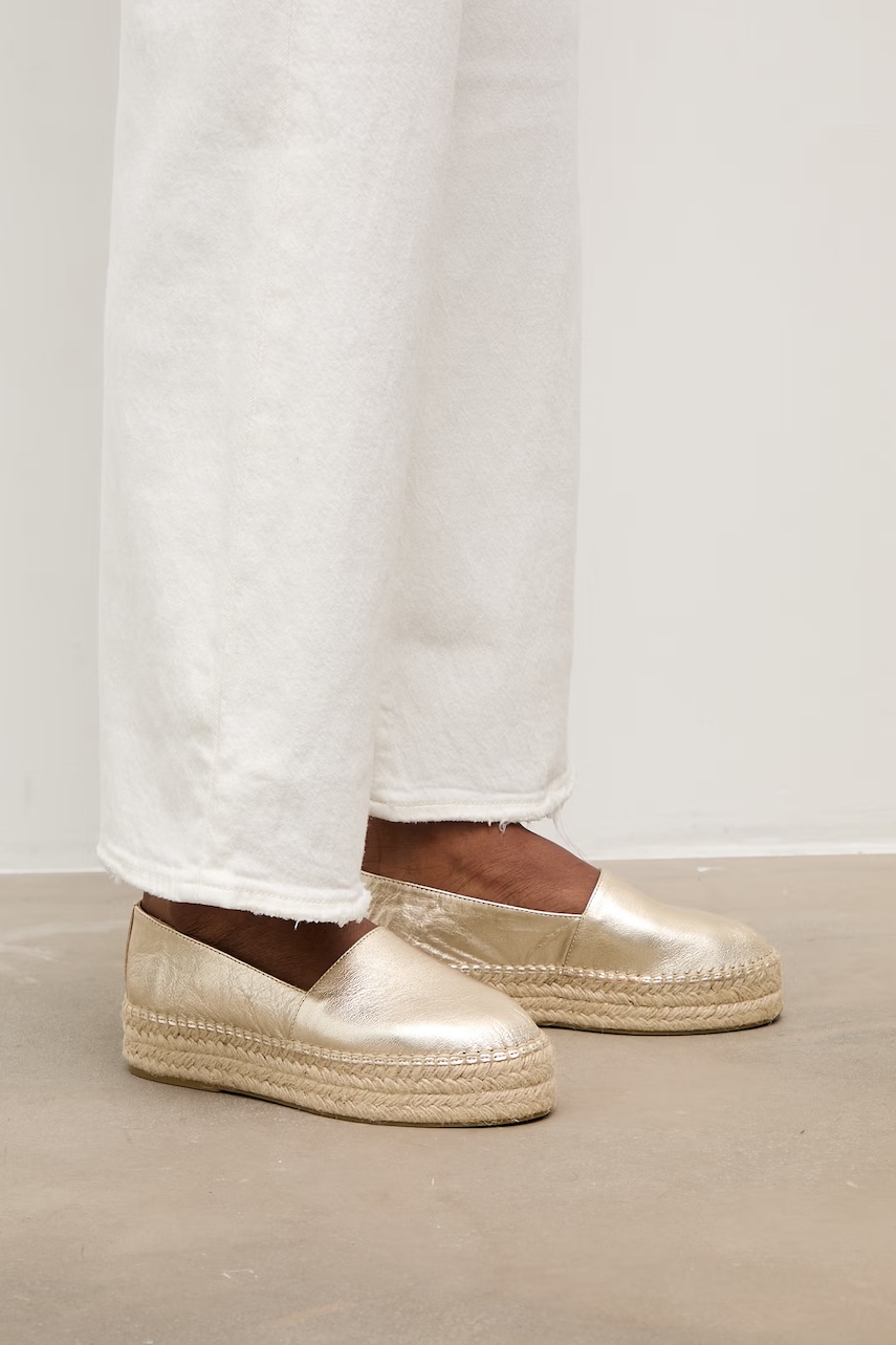 Answear.LAB espadrile cu platformă pentru femei, din piele