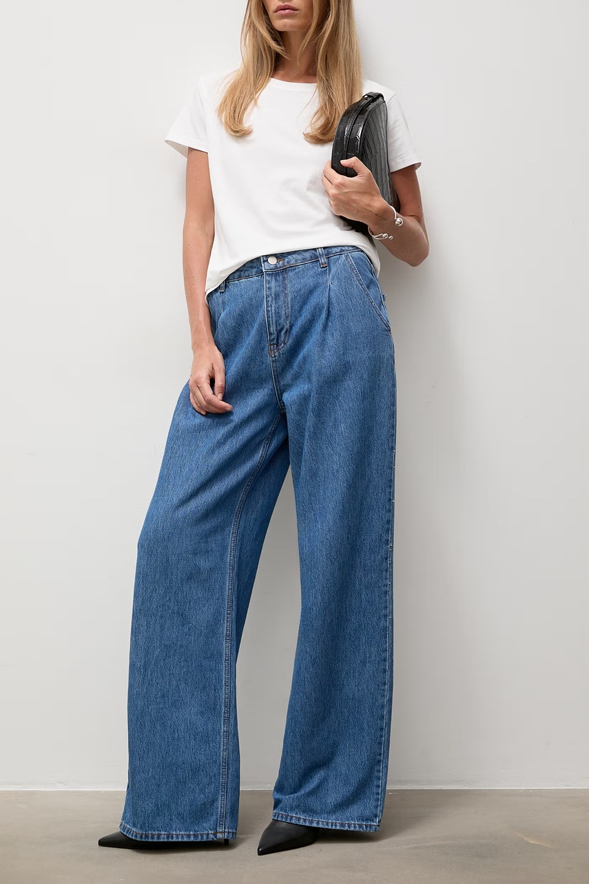 Answear.LAB τζιν wide leg γυναικεία