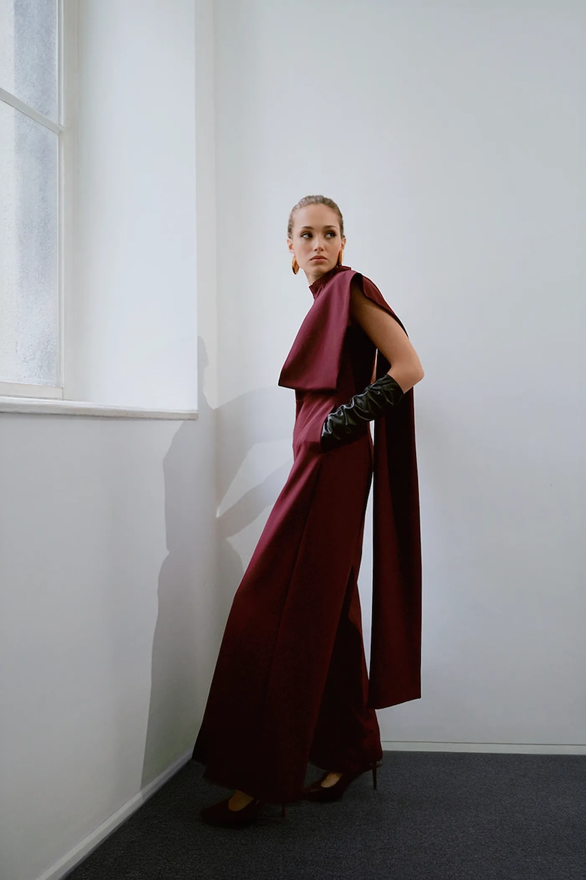 Answear.LAB salopeta culoarea bordo