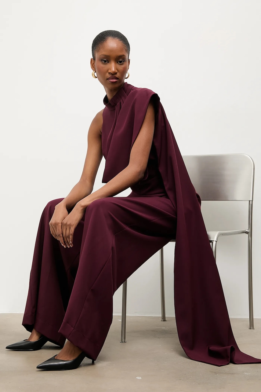 Answear.LAB salopeta culoarea bordo