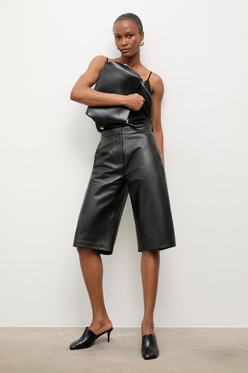 Answear.LAB pantaloni pentru femei, din piele MADDIE Unscripted Collection