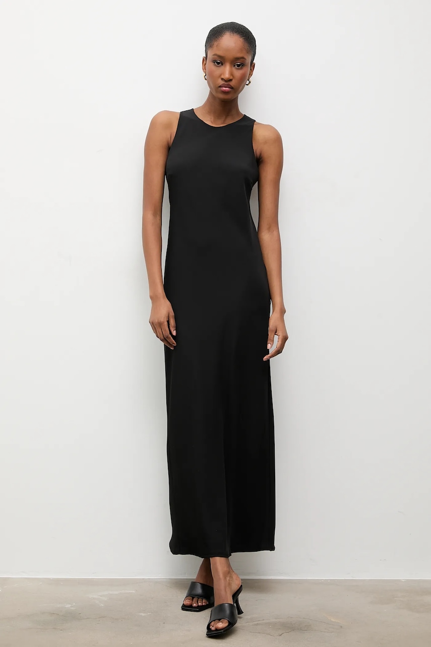 Answear.LAB rochie culoarea negru, maxi, mulata