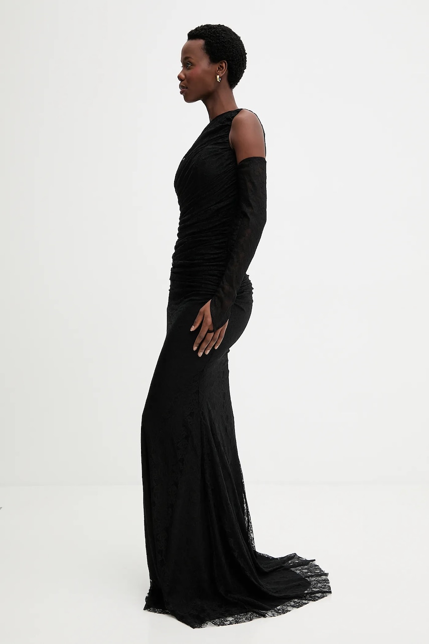 Answear.LAB rochie culoarea negru, maxi, mulata