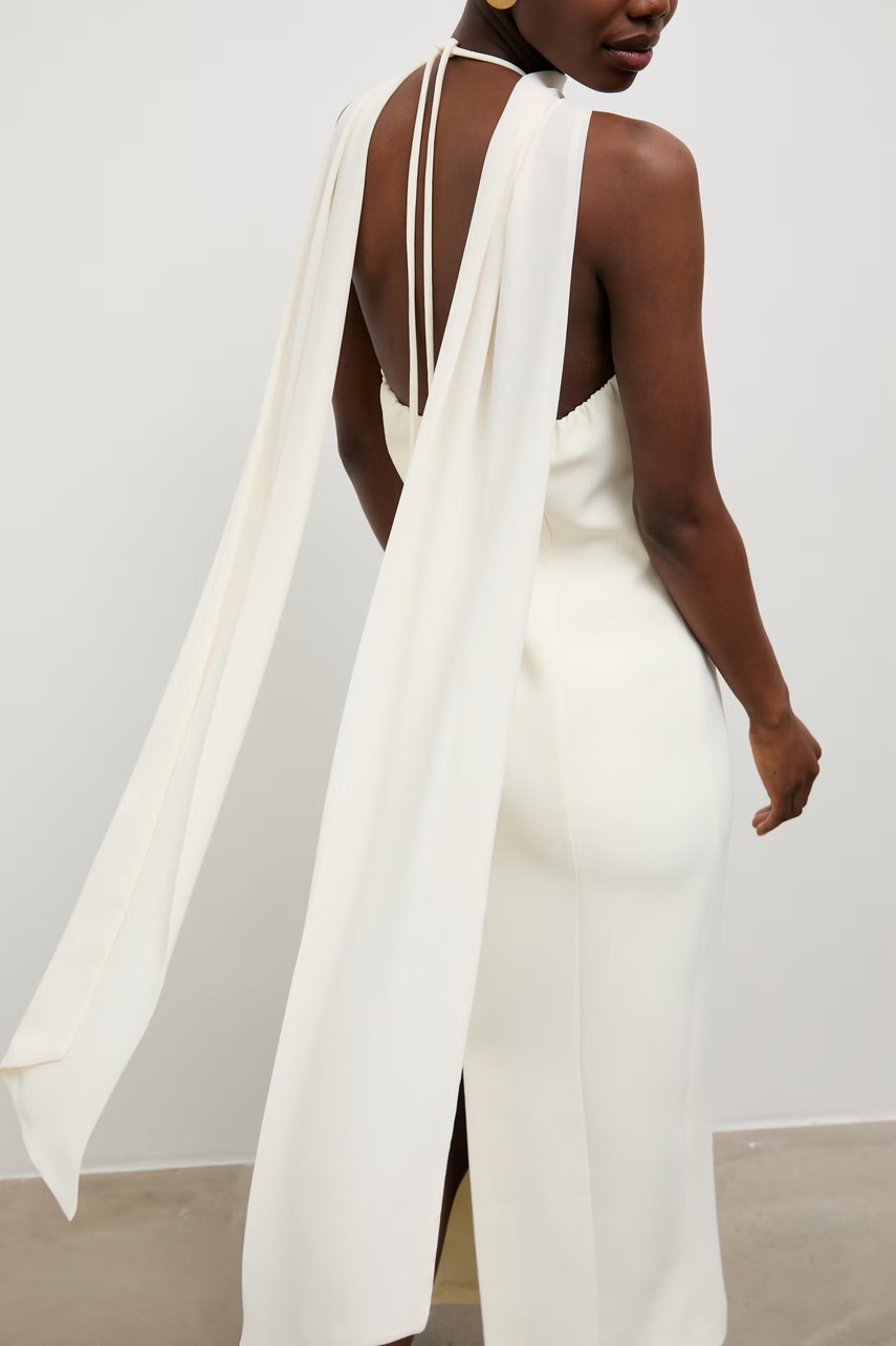 Answear.LAB šaty se zavazováním za krkem