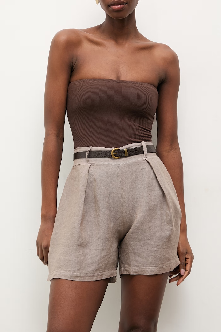 Answear.LAB pantaloni scurți pentru femei, din in