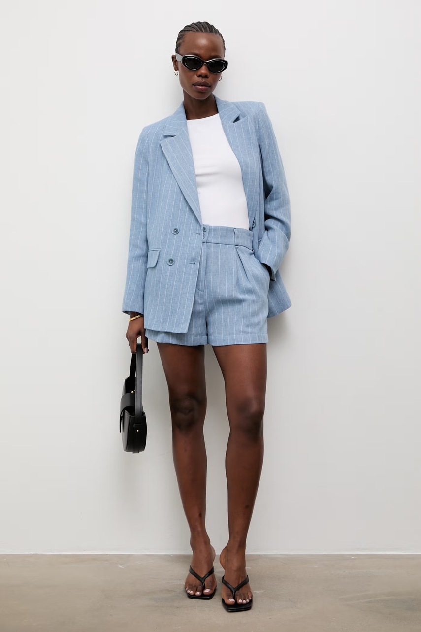 Answear.LAB šortky dámské s příměsí lnu