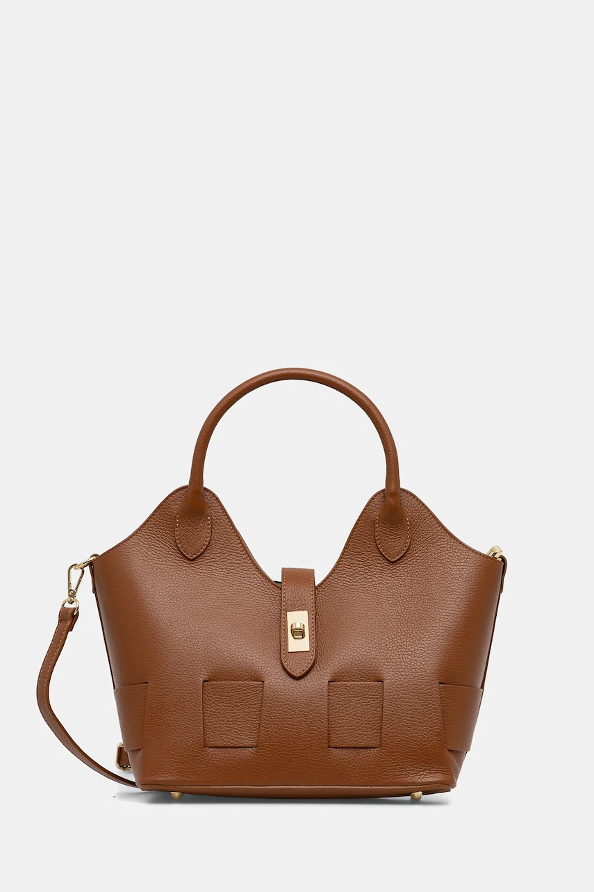 Answear.LAB poseta de piele culoarea maro