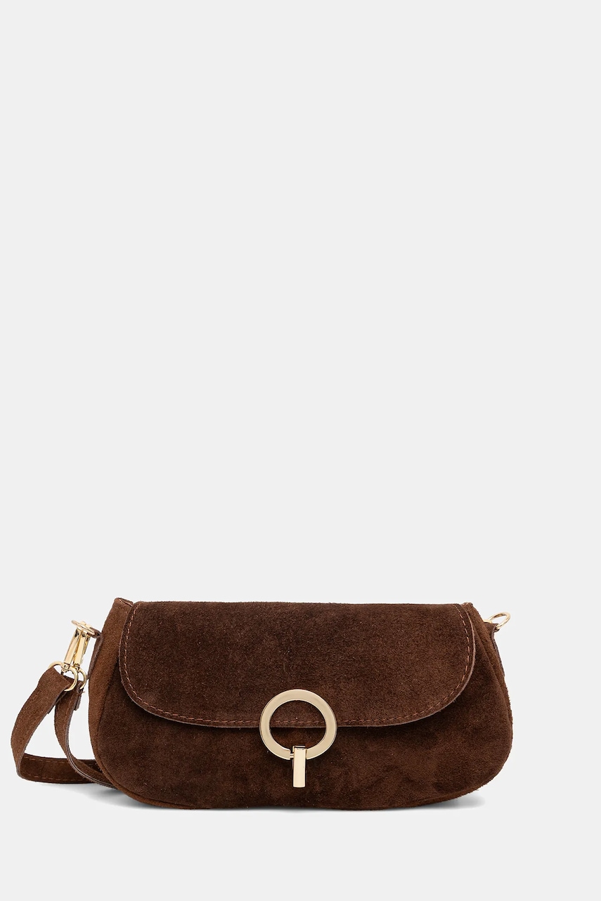 Answear.LAB geanta de mana din piele intoarsa