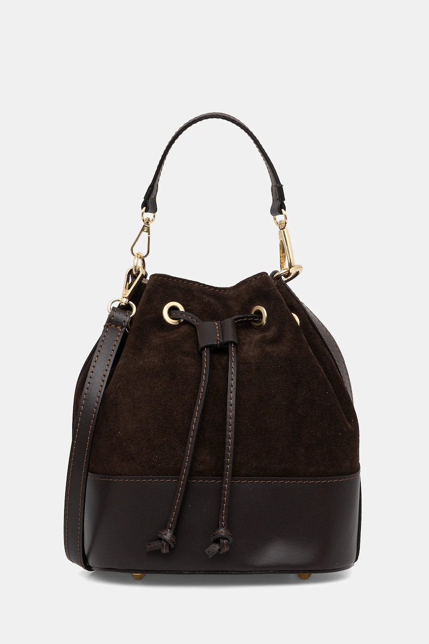 Answear.LAB poseta de piele culoarea maro