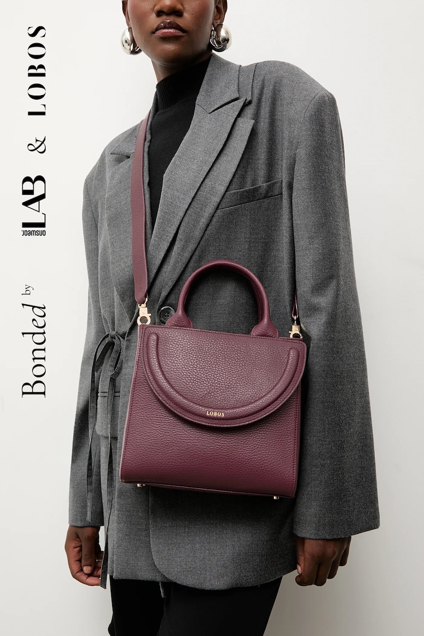 Bonded by Answear.LAB & LOBOS poseta de piele culoarea bordo