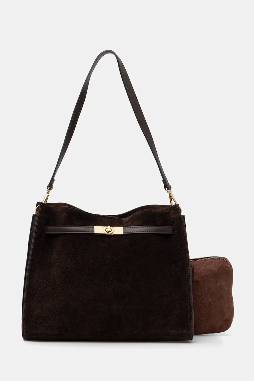 Answear.LAB geantă pentru femei, din piele întoarsă