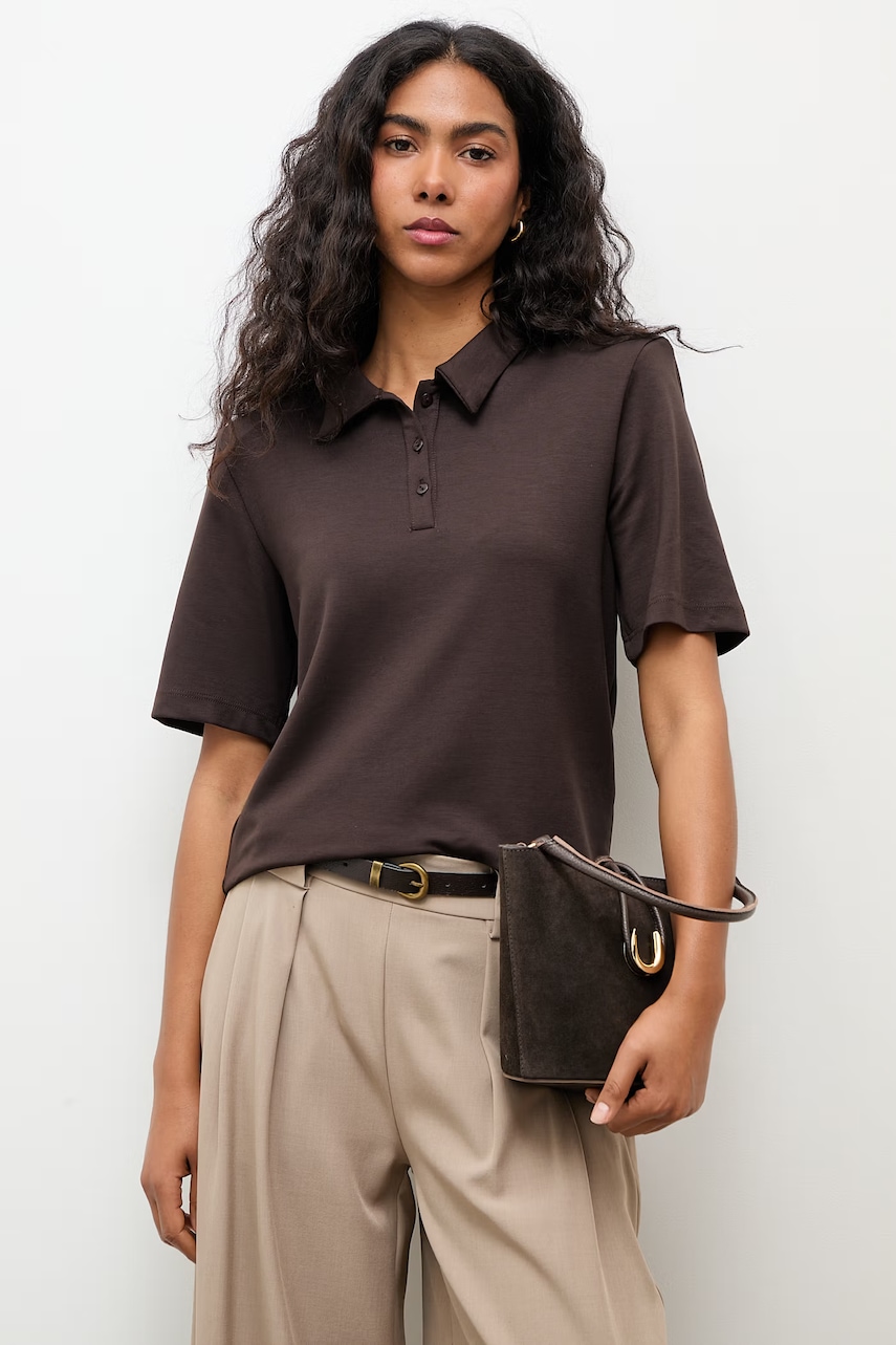 Answear.LAB polo pentru femei, cu vâscoză