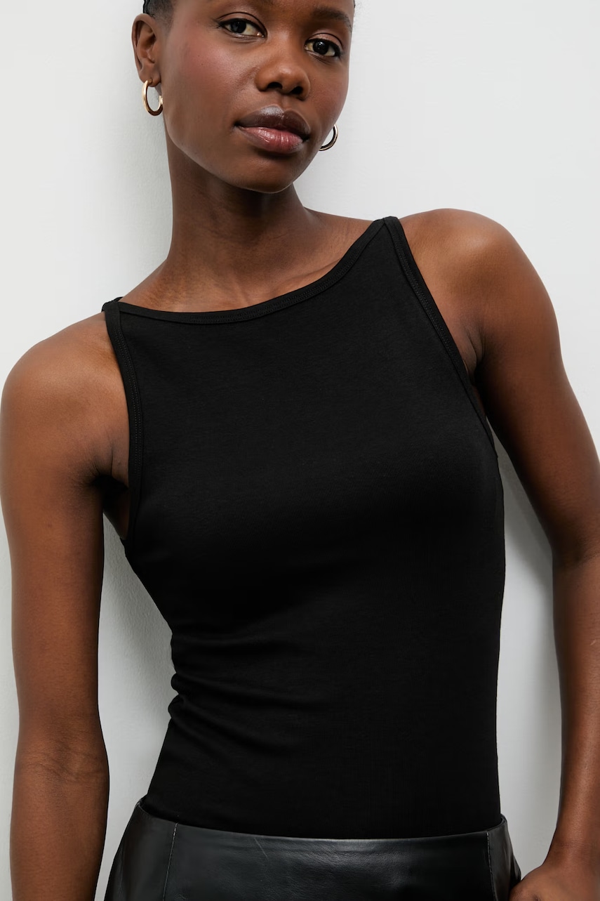 Answear.LAB τοπ Γυναικείο με μοντάλ sng.top.dv.tok μαύρο S,M,L