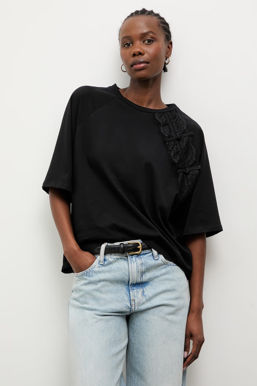 Answear.LAB T-shirt γυναικείο βαμβακερό με ελαστάν