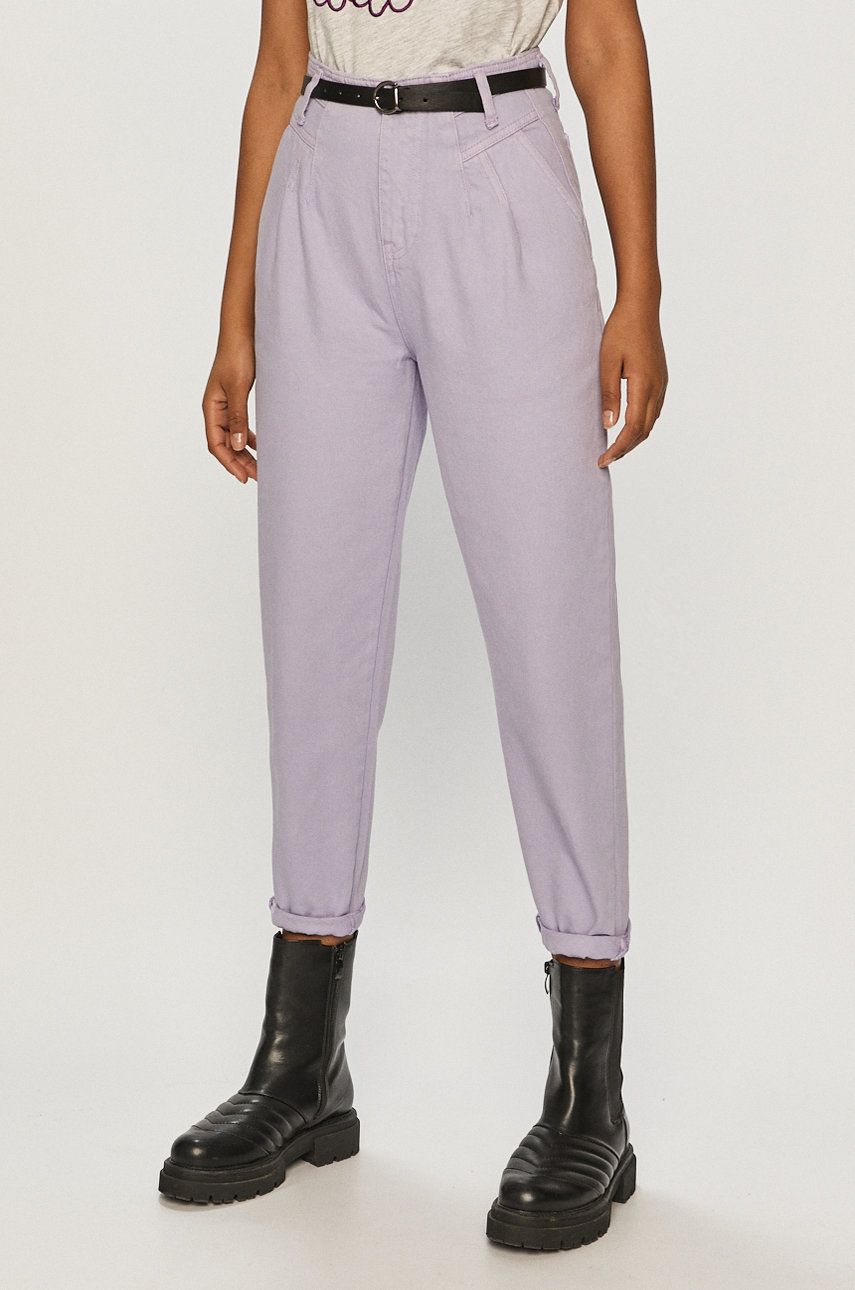 Answear Lab Pantaloni femei, culoarea roz, Answear Lab imagine noua 2022