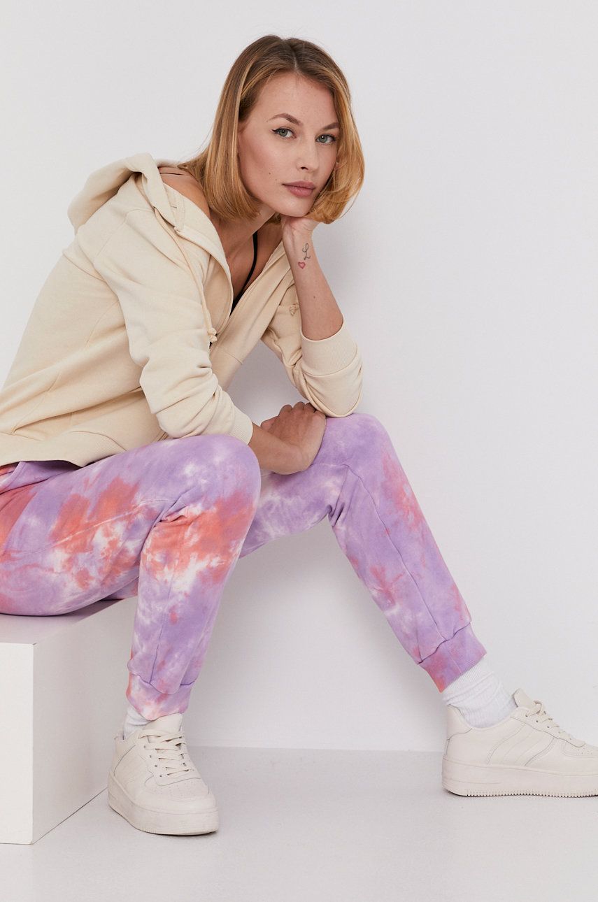 Answear Lab Pantaloni femei, culoarea violet, modelator Answear Lab