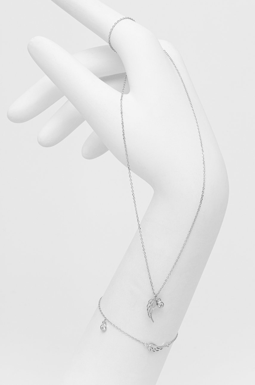 

Серебряный комплект - колье и браслет Answear Lab