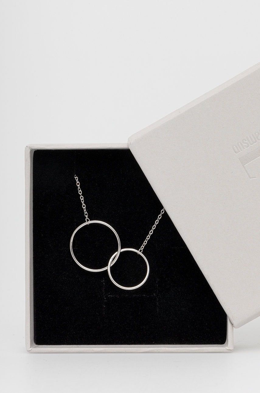 

Сребърно колие Answear Lab, Сребърен