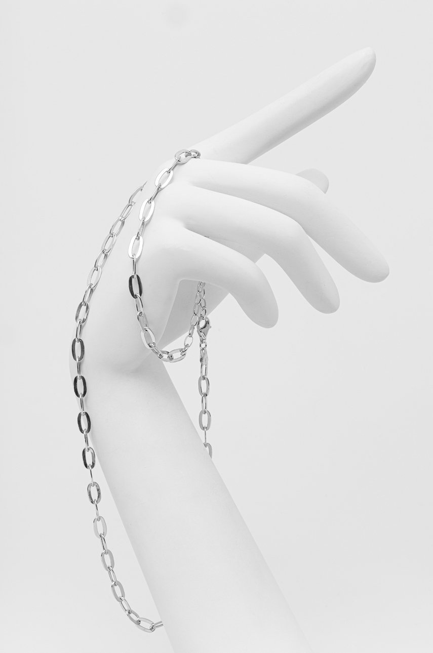 

Серебряный комплект - колье и браслет Answear Lab
