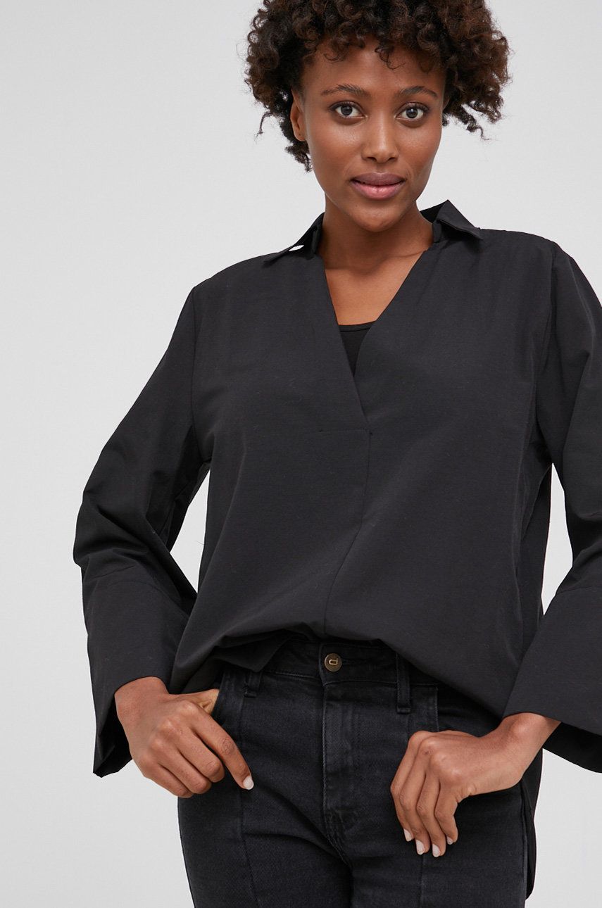 Answear Lab Bluză femei, culoarea negru, material neted 2023 ❤️ Pret Super answear imagine noua 2022