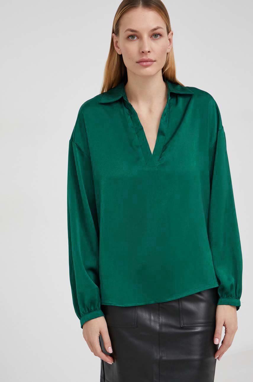 Answear Lab Bluză femei, culoarea verde, material neted Answear Lab