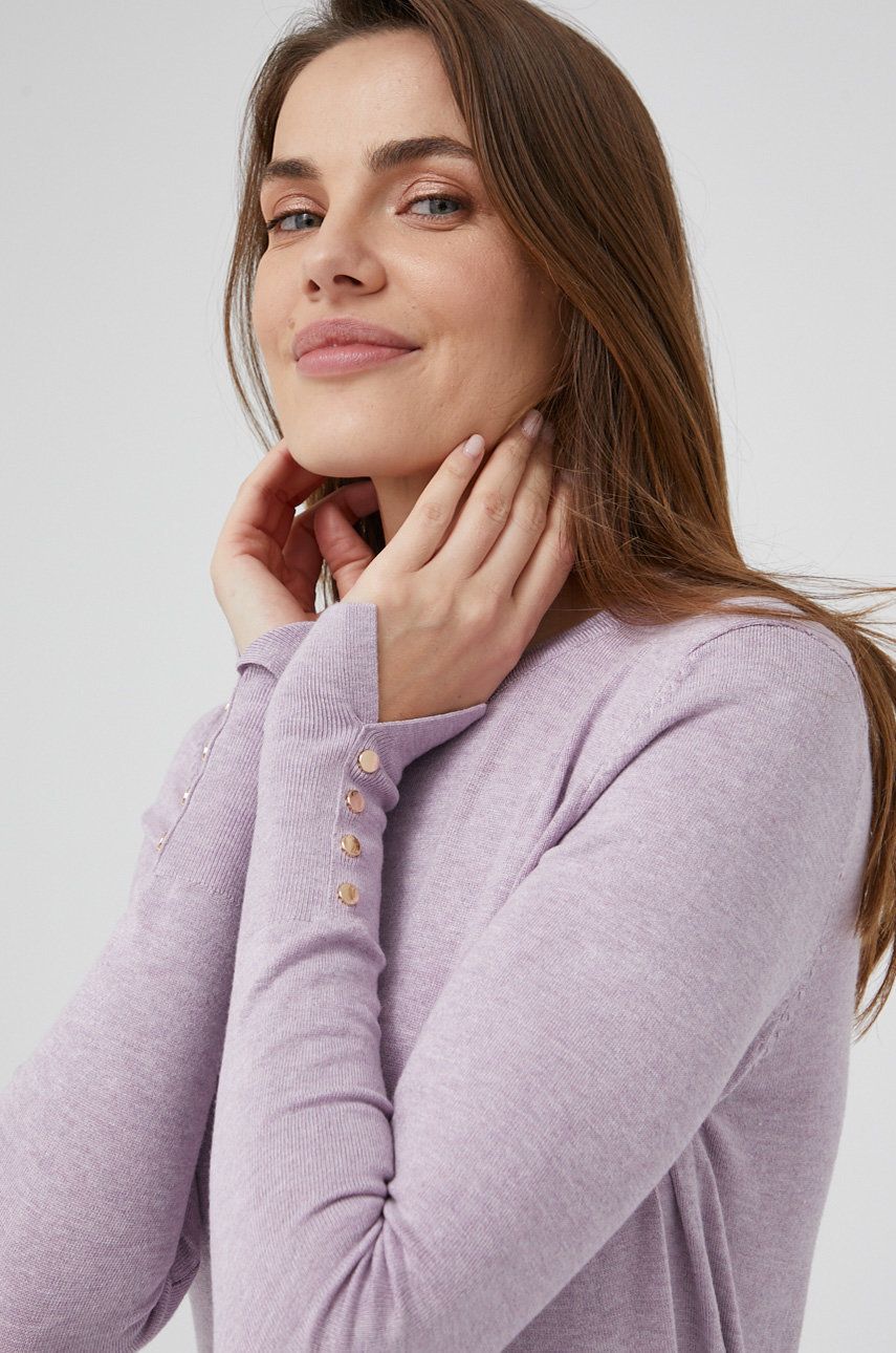 Answear Lab sweter damska kolor fioletowy