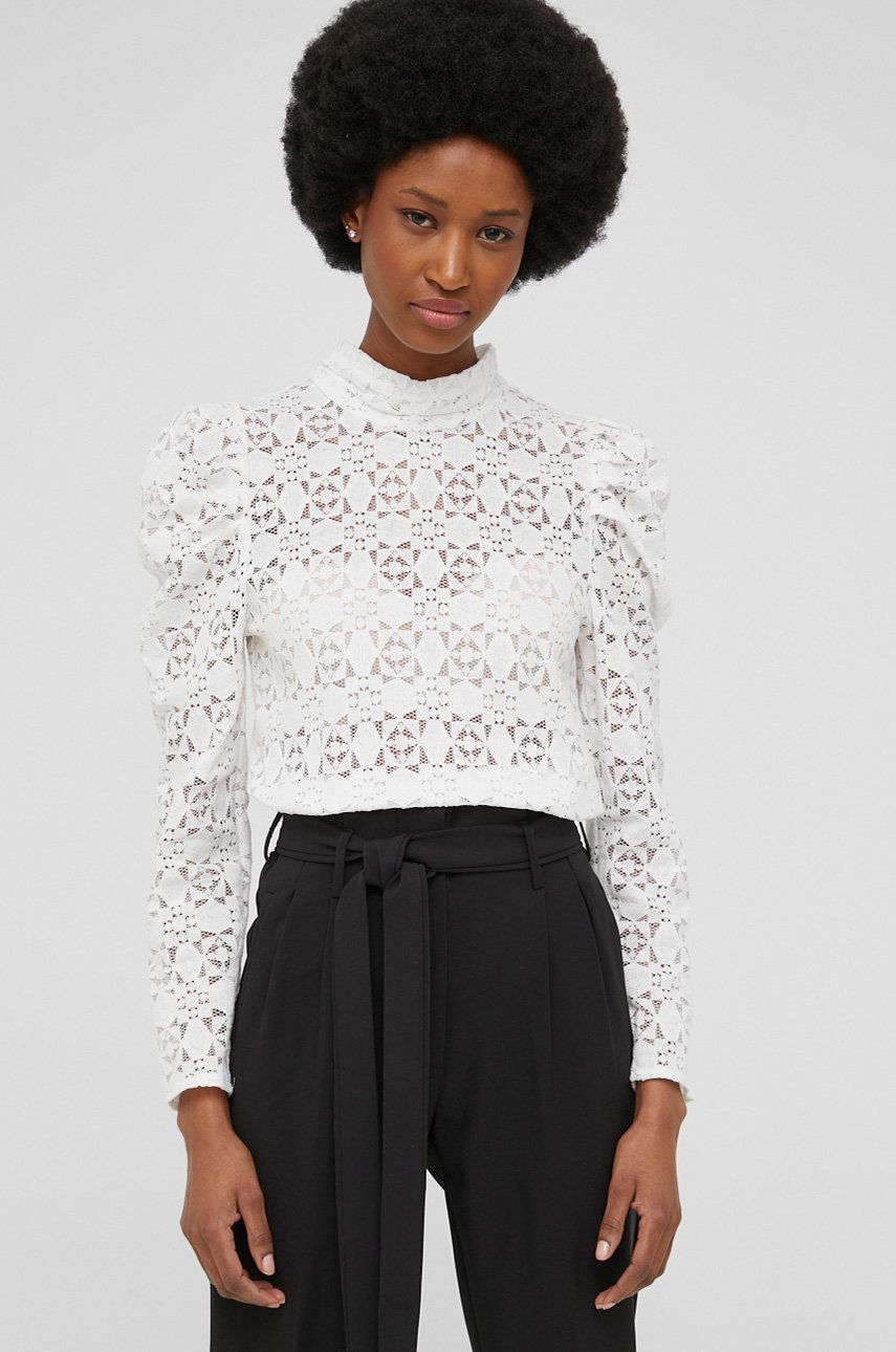Answear Lab bluza femei, culoarea alb, neted 2022 ❤️ Pret Super answear imagine noua 2022