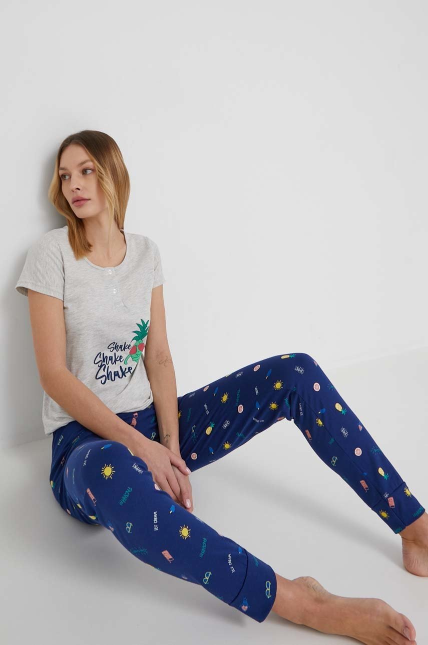 

Пижама Answear Lab дамска в тъмносиньо, Тъмносин