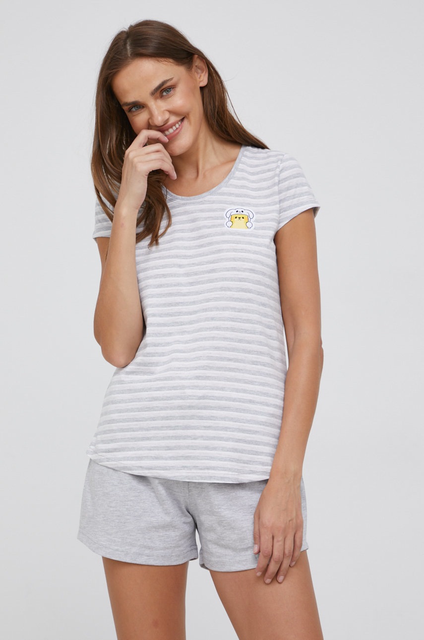

Пижама Answear Lab дамска в сиво, Сив