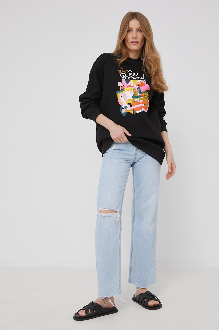 

Кофта Answear Lab X Лімітована колекція BE BRAVE жіноча колір чорний гладка