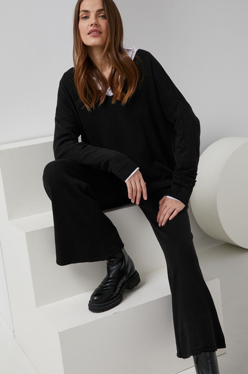 Answear Lab Compleu femei, culoarea negru imagine reduceri black friday 2021 Answear