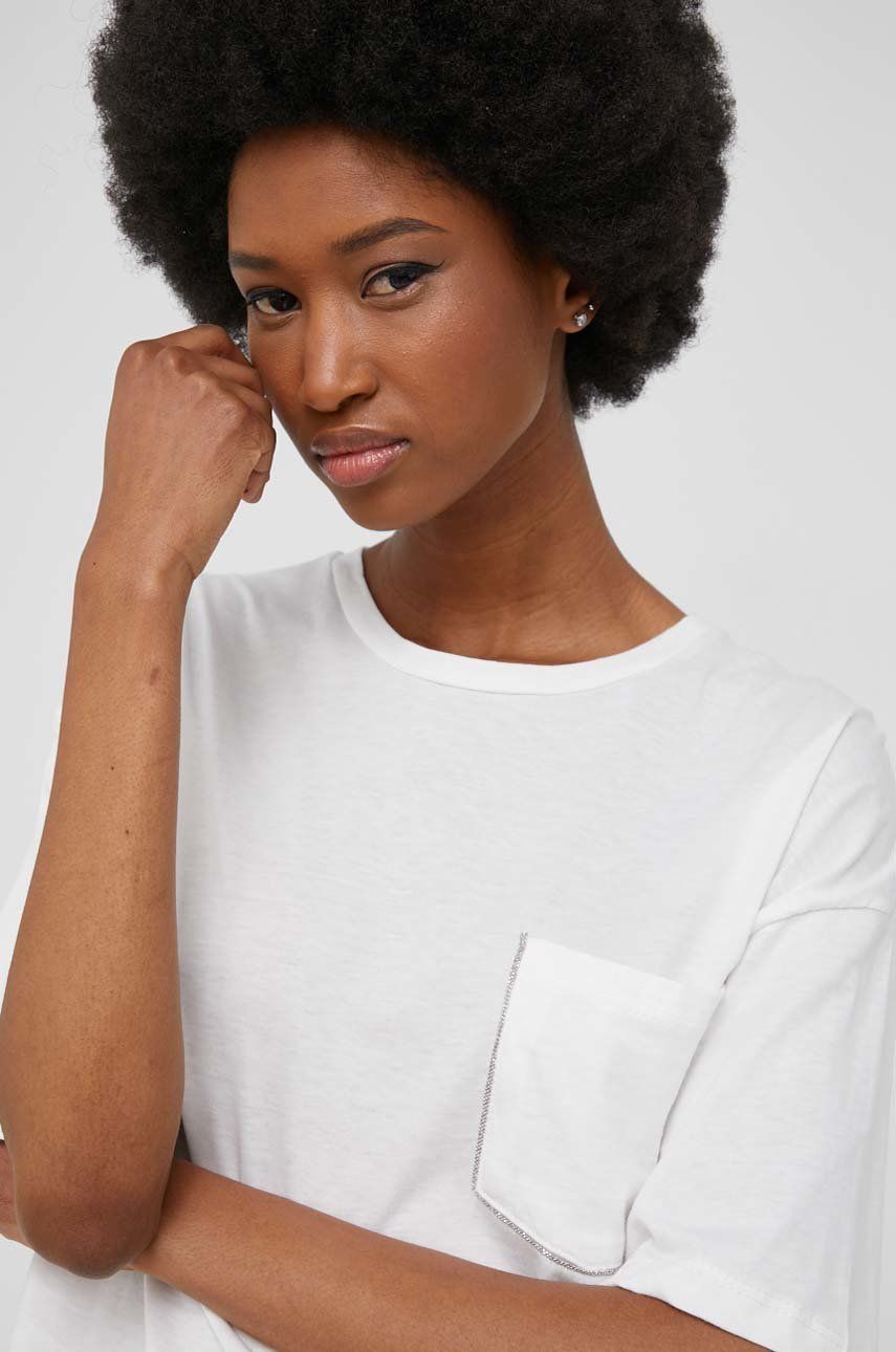 Answear Lab camasa femei, culoarea maro, cu guler clasic, relaxed imagine reduceri black friday 2021 Answear