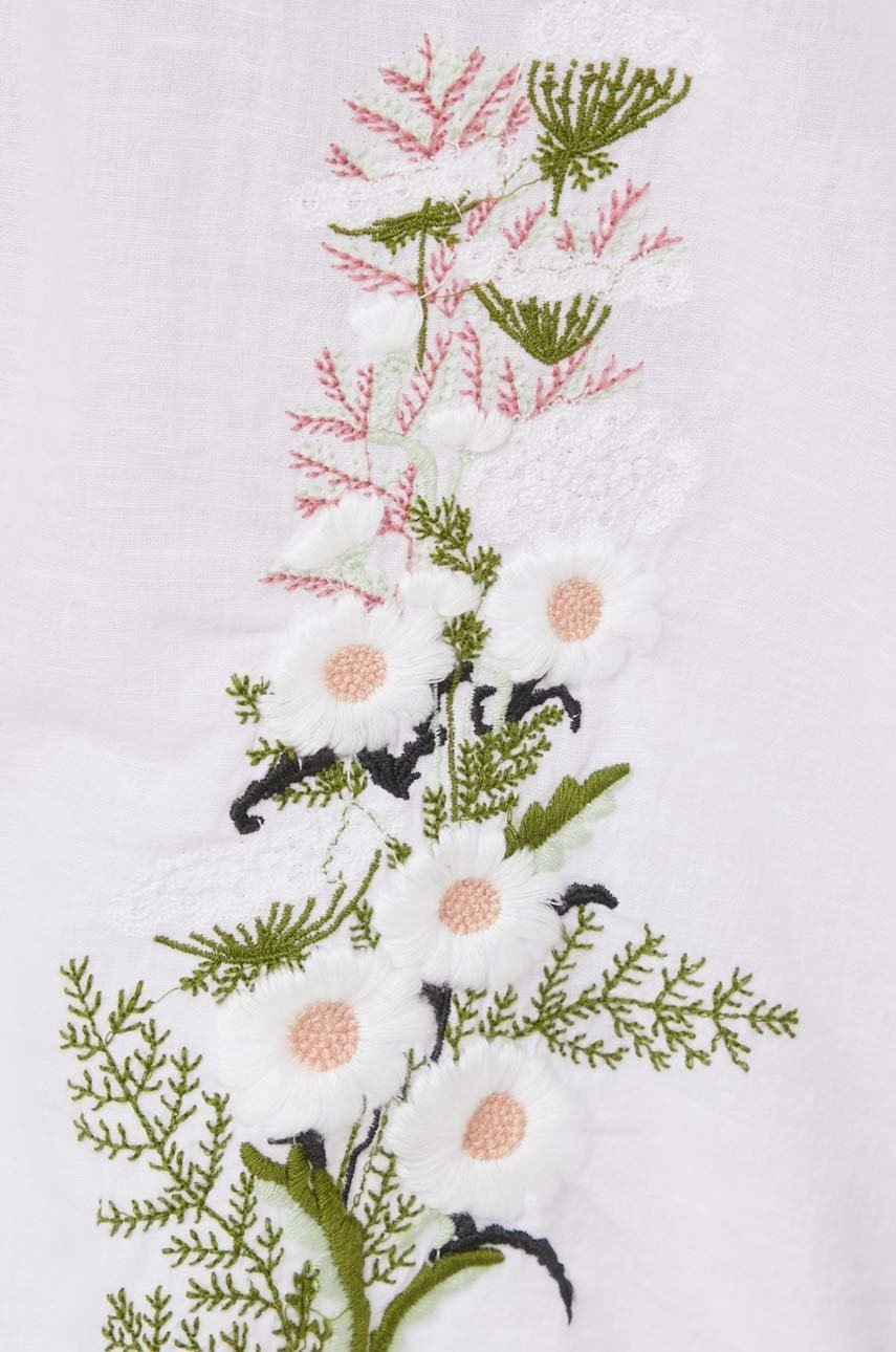 

Рубашка Answear Lab женская цвет белый relaxed классический воротник