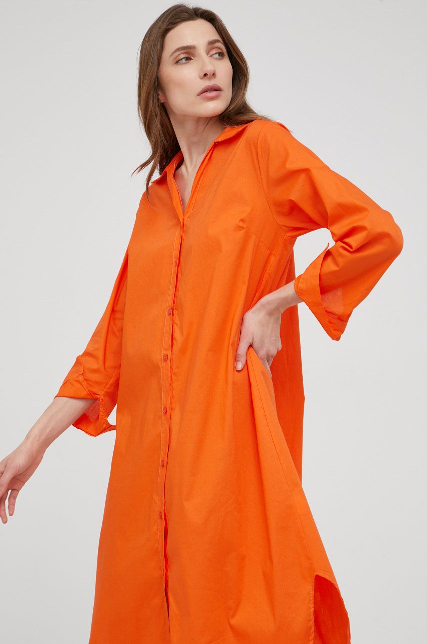Answear Lab rochie femei, culoarea portocaliu, drept