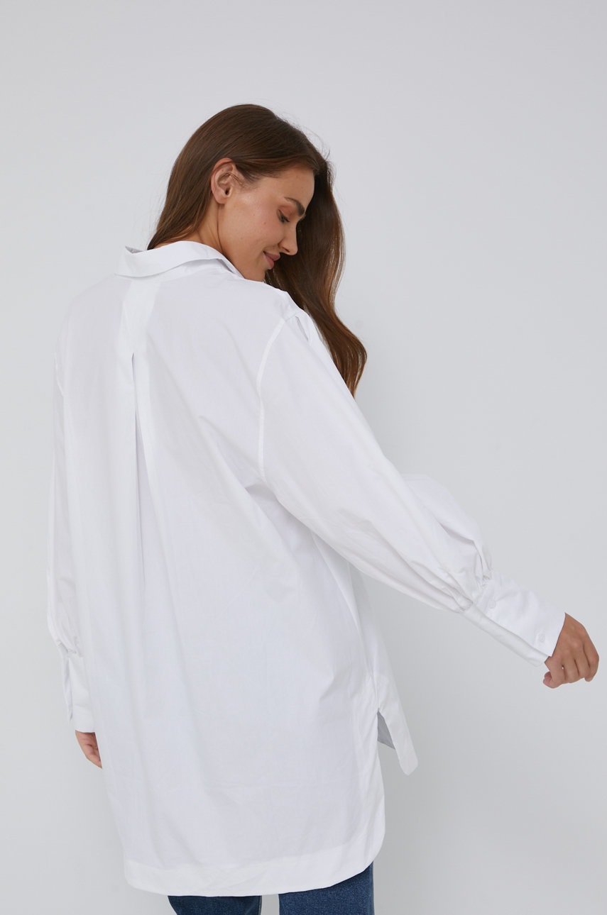 

Памучна блуза Answear Lab дамска в бяло, Бял
